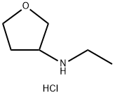 N-ethyltetrahydrofuran-3-amine hydrochloride 结构式