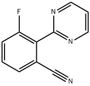 3-氟-2-(嘧啶-2-基)苯甲腈 结构式