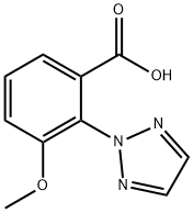 3-methoxy-2-(2H-1,2,3-triazol-2-yl)benzoic acid 结构式