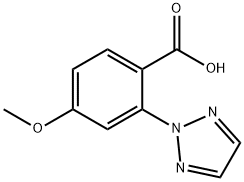 4-methoxy-2-(2H-1,2,3-triazol-2-yl)benzoic acid 结构式