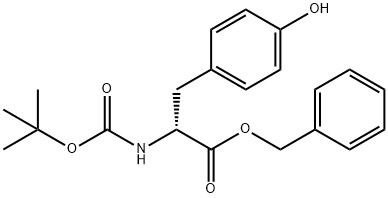 N-BOC-D-酪氨酸苄酯 结构式