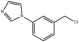 1-[3-(氯甲基)苯基]咪唑 结构式