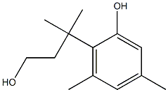 2-(4-羟基-2-甲基丁-2-基)-3,5-二甲基苯酚 结构式