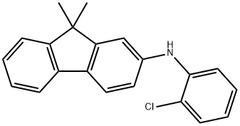 N-(2-氯苯基)-9,9-二甲基-9H-芴-2-胺 结构式