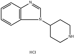 1-(哌啶-4-基)-1H-苯并咪唑盐酸盐 结构式