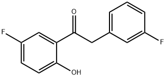 1-(5-氟-2-羟基苯基)-2-(3-氟苯基)乙酮 结构式