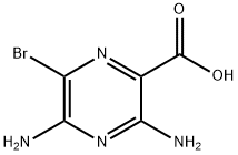 3,5-二氨基-6-溴吡嗪-2-羧酸 结构式