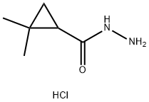 2,2-Dimethylcyclopropanecarbohydrazide hydrochloride 结构式