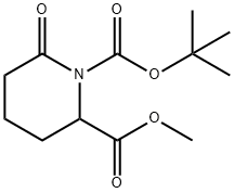 1-tert-butyl 2-methyl 6-oxopiperidine-1,2-dicarboxylate 结构式