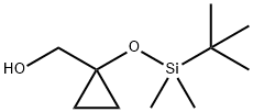 1-[叔丁基(二甲基)甲硅烷基]氧基环丙基]甲醇 结构式