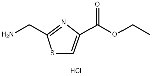 2-(氨基甲基)-1,3-噻唑-4-羧酸乙酯二盐酸盐 结构式