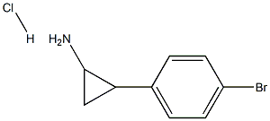 2-(4-溴苯基)环丙胺盐酸盐 结构式