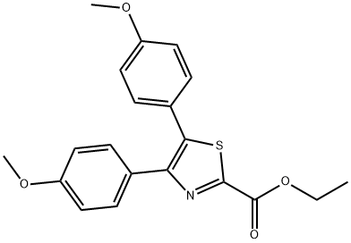Ethyl 4,5-bis(4-methoxyphenyl)thiazole-2-carboxylate 结构式