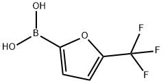5-(三氟甲基)呋喃-2-硼酸 结构式