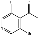 1-(3-BROMO-5-FLUOROPYRIDIN-4-YL)ETHANONE 结构式