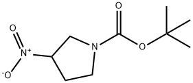 叔-丁基 3-硝基吡咯烷-1-甲酸基酯 结构式