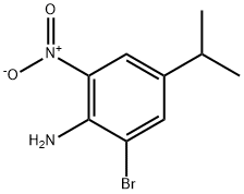 2-溴-4-异丙基-6-硝基苯胺 结构式