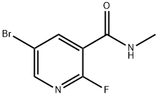 5-溴-2-氟-N-甲基烟酰胺 结构式