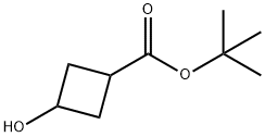 3-羟基环丁烷羧酸叔丁酯 结构式