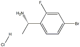 (S)-1-(4-溴-2-氟苯基)乙胺盐酸盐 结构式