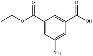 3-氨基-5-(甲氧基羰基)苯甲酸 结构式