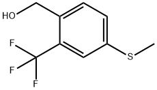 4-(methylthio)-2-(trifluoromethyl)benzenemethanol 结构式