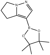 3-(4,4,5,5-四甲基-1,3,2-二氧杂硼杂环戊烷-2-基)-5,6-二氢-4H-吡咯并(1,2-B)吡唑 结构式