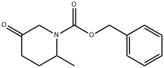 苯甲基 2-甲基-5-氧亚基哌啶-1-甲酸基酯 结构式