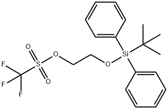 2-(二苯基叔丁基硅基)氧基乙醇三氟甲磺酸酯 结构式