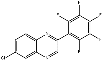 6-Chloro-2-(perfluorophenyl)quinoxaline 结构式
