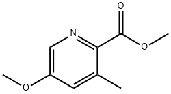 5-甲氧基-3-甲基-2-吡啶甲酸甲酯 结构式