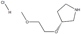 (3R)-3-(2-methoxyethoxy)pyrrolidine hydrochloride 结构式