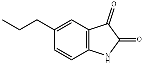 5-丙基-2,3-二氢-1H-吲哚-2,3-二酮 结构式
