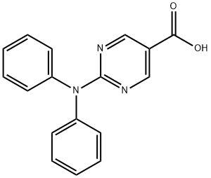 2-(二苯胺O)嘧啶-5-甲酸 结构式