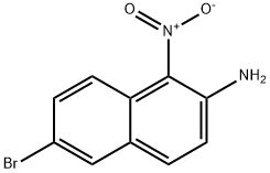 6-溴-1-硝基-2-氨基萘 结构式