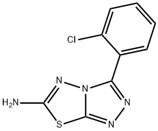 3-(2-氯苯基)-[1,2,4]三唑并[3,4-B][1,3,4]噻二唑-6-胺 结构式