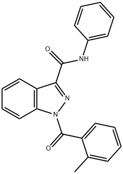 1-(2-Methylbenzoyl)-N-phenyl-1H-indazole-3-carboxamide 结构式