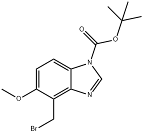 tert-Butyl 4-(bromomethyl)-5-methoxy-1H-benzo[d]imidazole-1-carboxylate