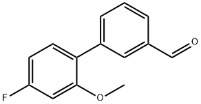 4'-氟-2'-甲氧基联苯-3-甲醛 结构式