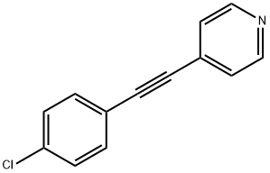 4-(4-氯苯乙炔基)吡啶 结构式