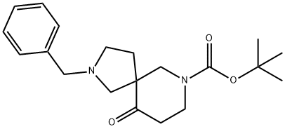 tert-butyl 2-benzyl-10-oxo-2,7-diazaspiro[4.5]decane-7-carboxylate 结构式