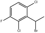 2-(1-bromoethyl)-1,3-dichloro-4-fluorobenzene 结构式