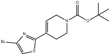 tert-butyl 4-(4-bromothiazol-2-yl)-5,6-dihydropyridine-1(2H)-carboxylate 结构式