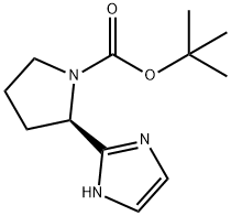 tert-butyl (2R)-2-(1H-imidazol-2-yl)pyrrolidine-1-carboxylate 结构式