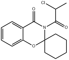 3-(2-氯-1-氧代丙基)螺[2H-1,3-苯并恶嗪-2,1'-环己烷]-4(3H)-酮 结构式