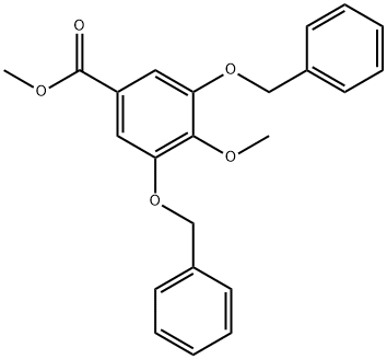 3,5二苄氧基-4-甲氧基苯甲酸甲酯 结构式