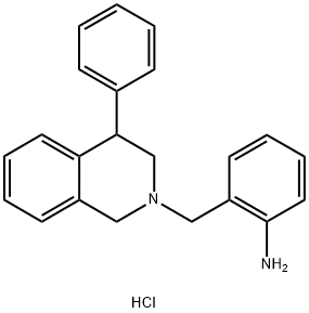 2-((4-Phenyl-3,4-dihydroisoquinolin-2(1H)-yl)methyl)aniline dihydrochloride 结构式