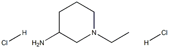 N-乙基-3-氨基哌啶二盐酸盐 结构式