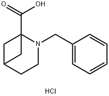 2-苄基-2-氮杂双环[3.1.1]庚烷-1-羧酸盐酸盐 结构式