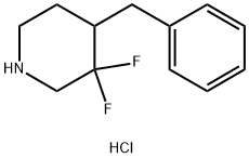 4-BENZYL-3,3-DIFLUOROPIPERIDINE HYDROCHLORIDE 结构式